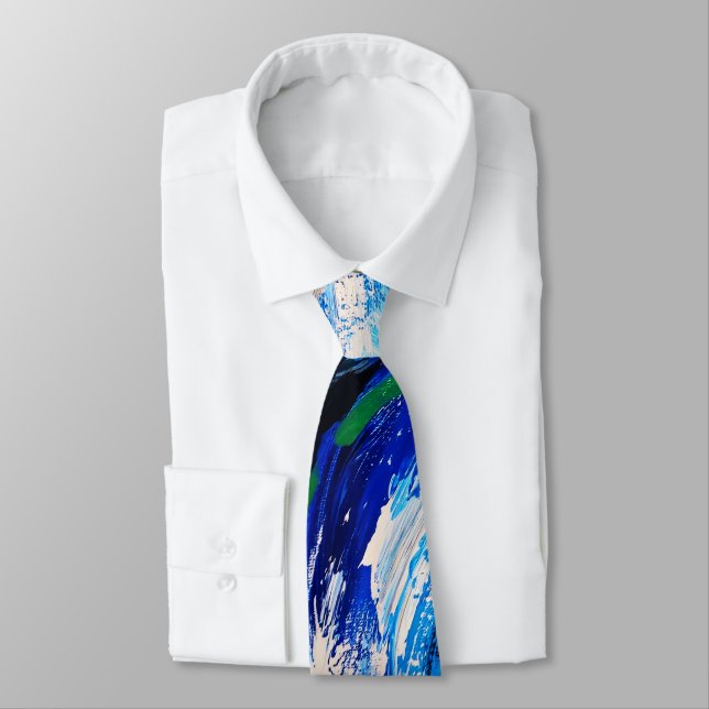 Gravata Fleur bleue (Amarrado)