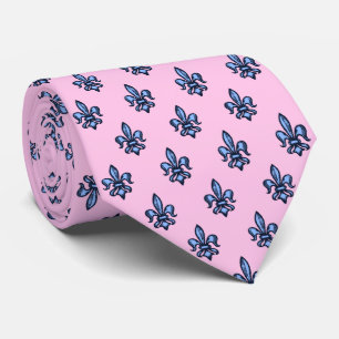 Gravata Fleur-de-lis Heraldic, Cor-de-rosa,