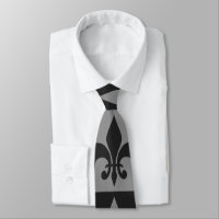 Fleur de lis, preto e Cinza