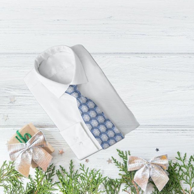 Gravata Floco de neve em forma de Rosa com revestimento em (Criador carregado)