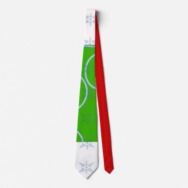Gravata Floco de Neve Frio de Neve Cheer Neck Tie (Frente)
