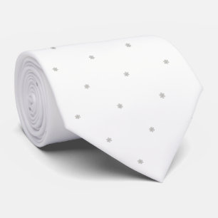 Gravata Flocos de Neve de Natal Elegantes e Brilhantes Pra