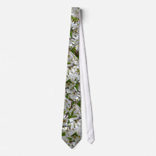 Gravata Flor branco
