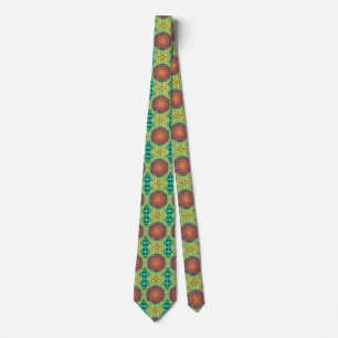 Gravata Flor Da Vida - Ouro - Frente 2