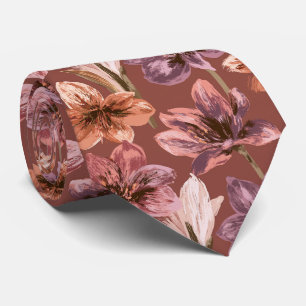 Gravata Flor de Amarilis Aniversário Casamento Boho 