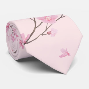 Gravata Flor de Cereja - Rosa
