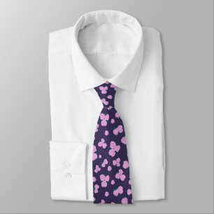 Gravata Florais vintage roxo escuro