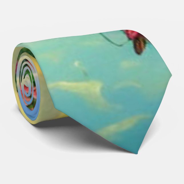 Gravata floral  (Rolled)