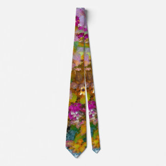 Gravata Floral abstrato/ bela mistura de cores