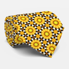 Gravata Floral Amarelo