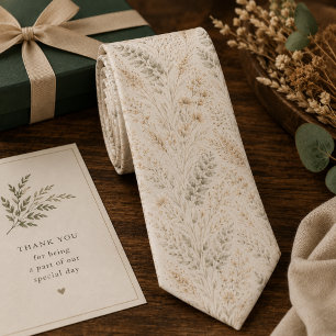 Gravata Floral Boho Suave