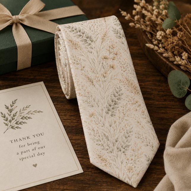 Gravata Floral Boho Suave (Criador carregado)