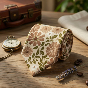 Gravata Floral Boho Vintage