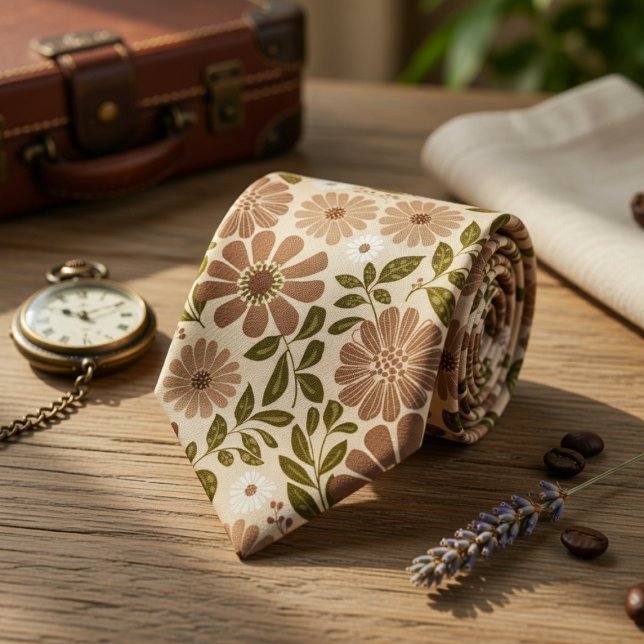 Gravata Floral Boho Vintage (Criador carregado)