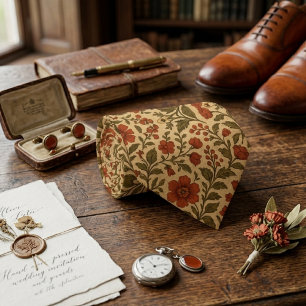 Gravata Floral Botânica Vintage