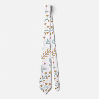 Gravata Floral Butterfly Pastel Garden Botanical Elegance