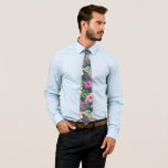 Gravata Floral de Aquarela<br><div class="desc">Padrão Floral de Aquarela</div>