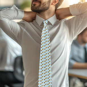 Gravata Floral de Cuja Gama de Açúcar