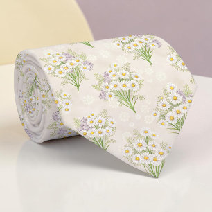 Gravata Floral de Flores de Primavera Sazonais