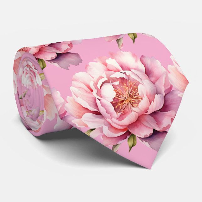 Gravata Floral Elegante para Casamento e Ocasiões  (Rolled)