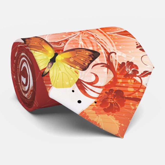 Gravata Floral Fashion 11 Tie (Rolled)