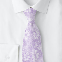 Gravata Floral Lavanda