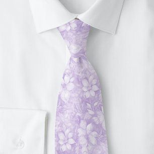 Gravata Floral Lavanda