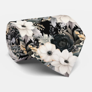 Gravata Floral Moderna Ocasões Especiais Formais