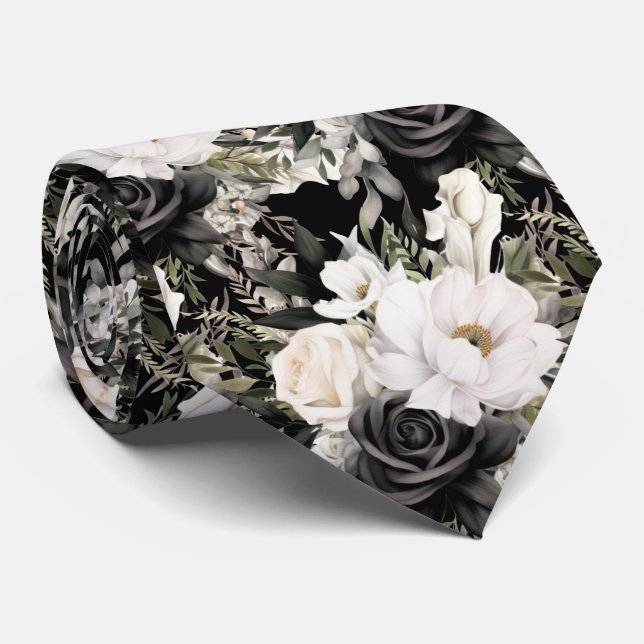 Gravata Floral para Ocasiões Especiais | Moderna e (Rolled)