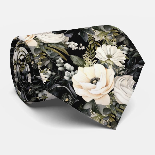 Gravata Floral para Ocasiões Especiais | Moderna e (Rolled)