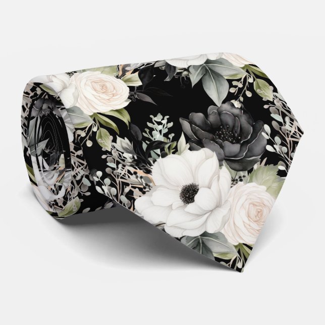 Gravata Floral para Ocasiões Especiais | Moderna e (Rolled)