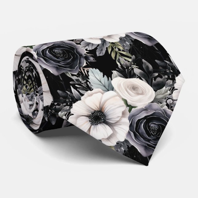 Gravata Floral para Ocasiões Especiais | Moderna e (Rolled)