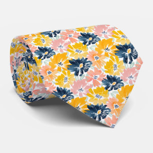 Gravata Floral Pastel