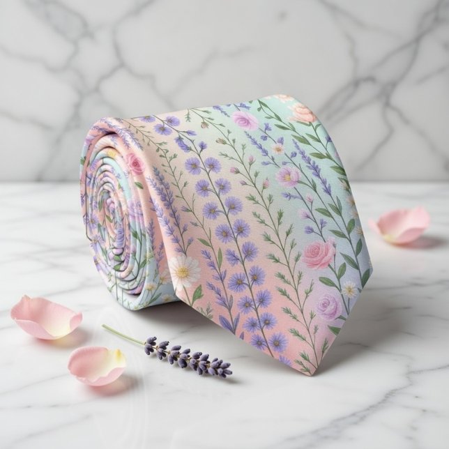 Gravata Floral Pastel (Criador carregado)