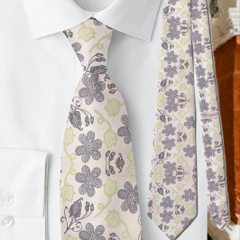 Gravata Floral Pastel Rosa para Ocasiões Especiais