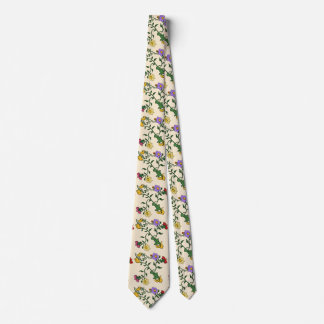Gravata Floral Vintage | Padrão Botânico Elegante