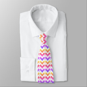 Gravata Flores Chevron