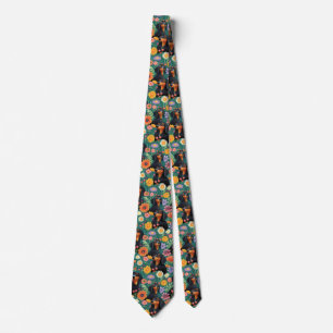 Gravata Flores Dachshund