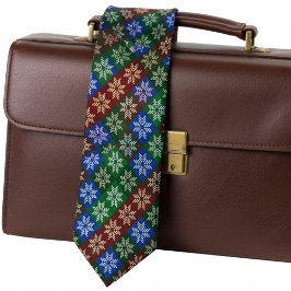 Gravata Flores de Abstrato de Poinsettia Coloridas Chic, F