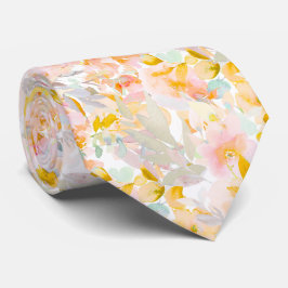 Gravata Flores de Mola H2 PixDezines Blush de Mostarda