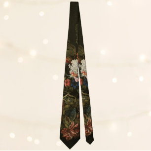 Gravata Flores de vida calmas flóricas em Vase, Barroco Vi