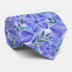 Gravata Flores de Vinca Azul Violeta Vinca Blossoms