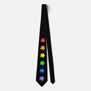 Gravata Flores LGBT Arco-Íris Orgulho gay design