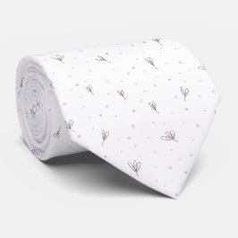 Gravata Flores Lilac