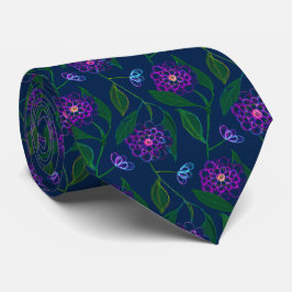 Gravata Flores Padrinhos de casamento Padrão Marinho Azul 