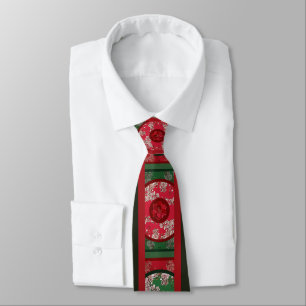Gravata Flores para o Natal