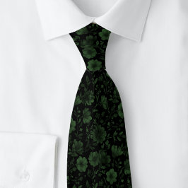 Gravata Flores Selvagens Hunter Verde