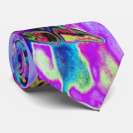 Gravata Flores selvagens roxas e magenta coloridas