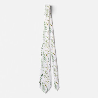 Gravata Flores silvestres verdes