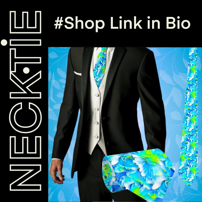 Gravata Flores Tropicais (Criador carregado)